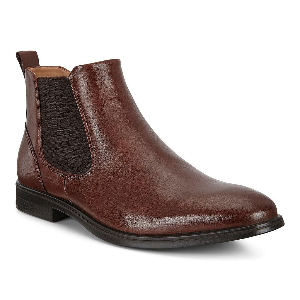 Ecco Melbourne Mens Chelsea Boots Brown Sale - India WIM-120645